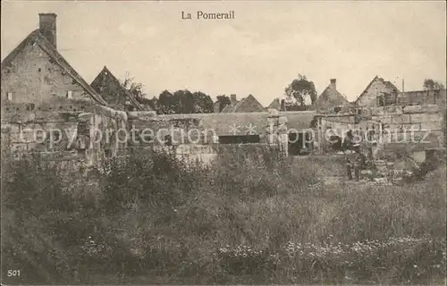 La Pomerail Ruines Grande Guerre 1. Weltkrieg / La Pommeraye Maine-et-Loire /Arrond. de Cholet