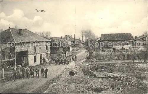 Tahure Dorfstrasse Soldaten Militaer 1. Weltkrieg Nr. 273 / Sommepy-Tahure /Arrond. de Sainte-Menehould