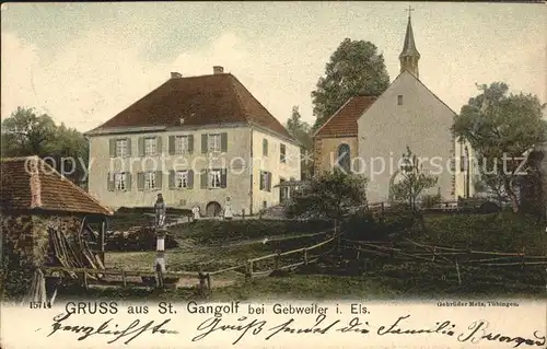 Saint Gangolf Partie an der Kirche / Guebwiller Gebweiler /Arrond. de Guebwiller