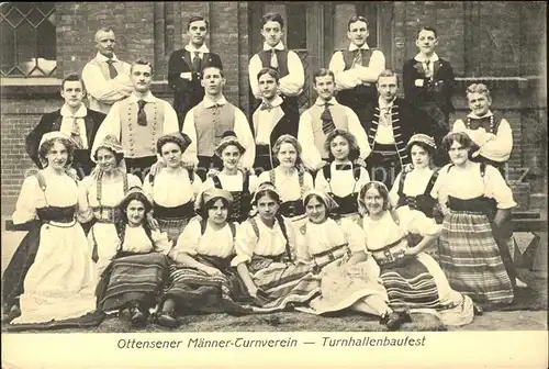 Ottensen Hamburg Maenner-Turnverein Gruppenfoto Turnhallenbaufest / Hamburg /Hamburg Stadtkreis