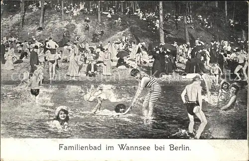 Wannsee Badeszene / Berlin /Berlin Stadtkreis
