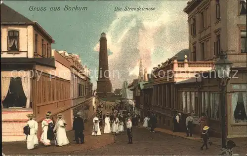 Borkum Nordseebad Strandstrasse Leuchtturm / Borkum /Leer LKR