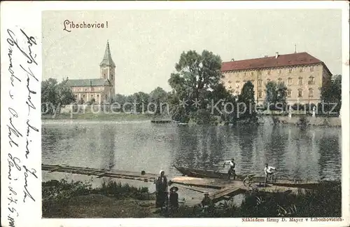 Libochovice Flusspartie / Tschechische Republik /