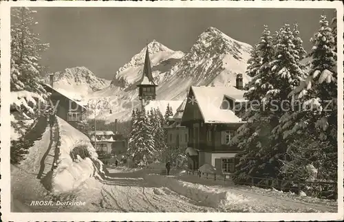 Arosa GR Dorfkirche / Arosa /Bz. Plessur