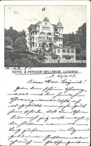 Luzern LU Hotel Pension Bellerive / Luzern /Bz. Luzern City