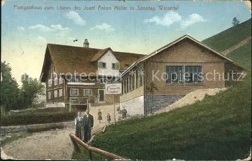 Walsertal Kleinwalsertal Postgasthaus Zum Loewen / Oesterreich /