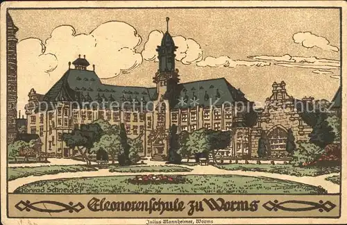 Worms Rhein Elenorenschule / Worms /Worms Stadtkreis