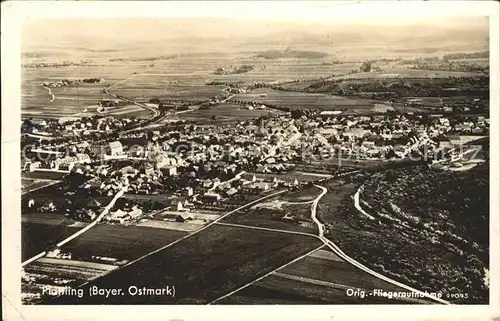 Plattling Isar Bayern Fliegeraufnahme / Plattling /Deggendorf LKR