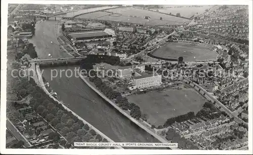 Nottingham  Trent Bridge County Hall Fliegeraufnahme / United Kingdom /