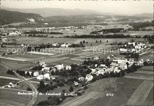 St Leonhard Villach Fliegeraufnahme / Villach Kaernten /Klagenfurt-Villach