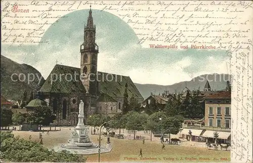 Bozen Suedtirol Waltherplatz Pfarrkirche / Bozen Suedtirol /Trentino Suedtirol