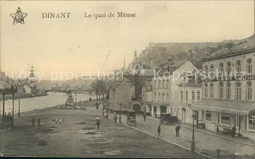 Dinant Wallonie Le quai de Meuse / Dinant /Province de Namur