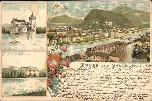 Salzburg Oesterreich Schloss Leopoldsbkron Gaisberg Kapuzinerberg / Salzburg /Salzburg und Umgebung