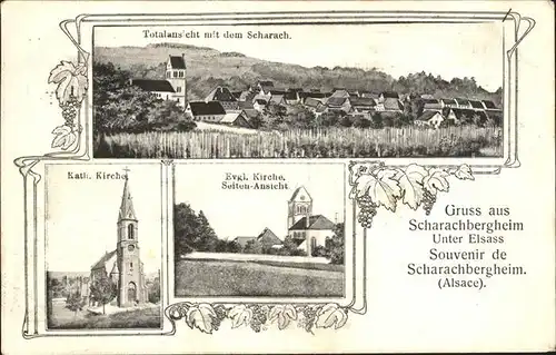 Elsass Alsace Scharachbergheim Katholische Kirche / Epinal /Arrond. d Epinal