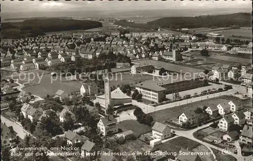 Schwenningen Neckar Johanniskirche Friedensschule / Villingen-Schwenningen /Schwarzwald-Baar-Kreis LKR