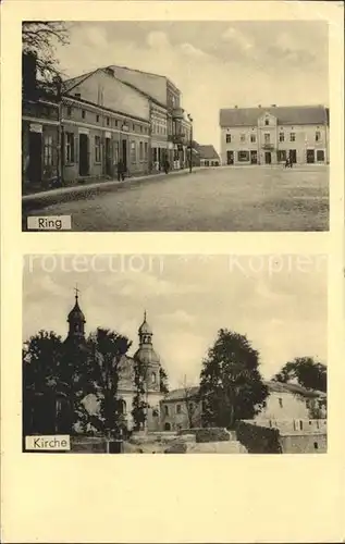 Weruschen Warthegau Wartheland Kirche Ring / Polen /Polen