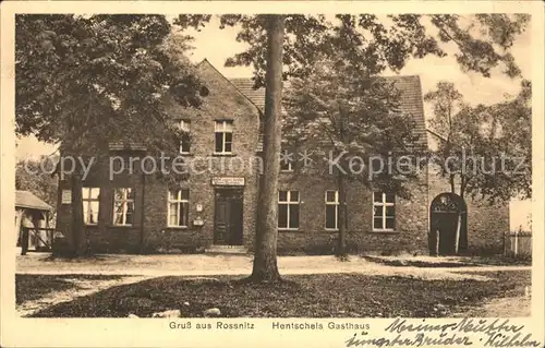 Rossnitz Wlostowice  Hentschels Gasthaus / Wlostowice  /Rothenburg