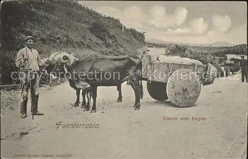 Fuenterrabia Carro con buyes  / Spanien /