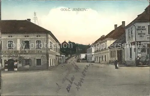 Golcuv Jenikov Goltsch-Jenikau Ortsansicht Obchod Vinem Vilem-Katz / Golcuv Jenikov /Vysocina