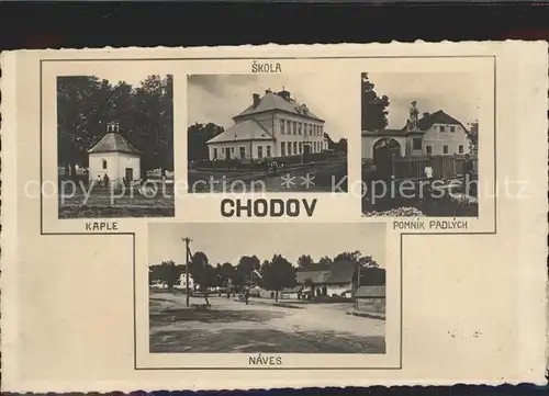 Chodov Chodau Skola Kaple Naves Pomnik Padlych / Chodov /Sokolov