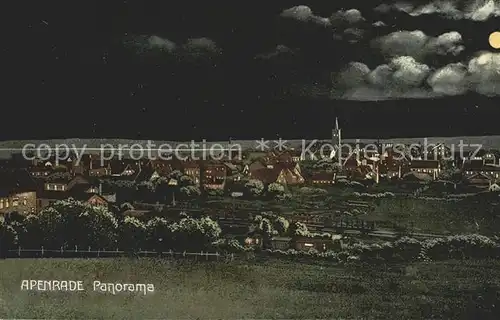 Apenrade Aabenraa Panorama / Daenemark /