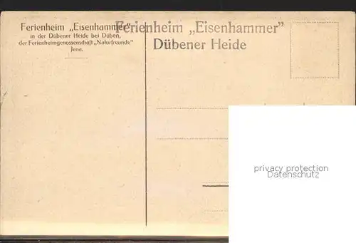 Duebener Heide Ferienheim Eisenhammer / Dueben /Wittenberg LKR