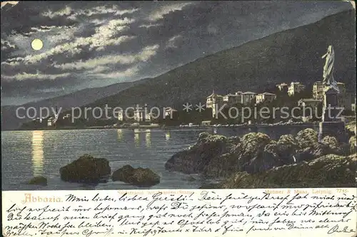 Abbazia Istrien Mondschein  / Seebad Kvarner Bucht /Primorje Gorski kotar