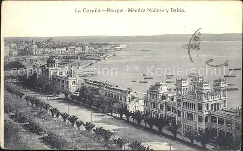 Coruna La Parque Mendez Nunez y Bahia / Spanien /