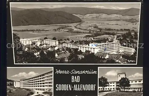 Bad Soden Werra Fliegeraufnahme Werra Sanatorium  / Bad Sooden-Allendorf /Werra-Meissner-Kreis LKR