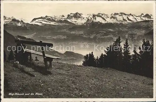 Rigi Kaenzeli Blick auf die Alpen / Rigi Kaenzeli /Bz. Schwyz