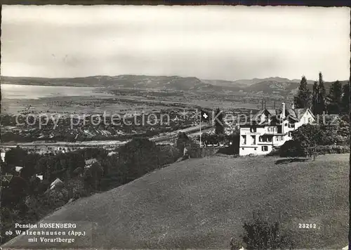 Walzenhausen AR Pension Rosenberg mit Vorarlbergen / Walzenhausen /Bz. Vorderland