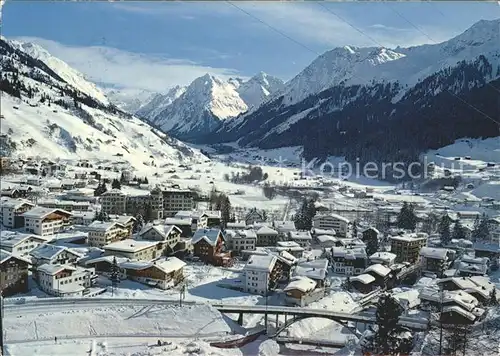 Klosters GR Winter Panorama / Klosters /Bz. Praettigau-Davos