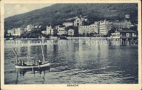 Abbazia Istrien Stadtansicht Boot / Seebad Kvarner Bucht /Primorje Gorski kotar