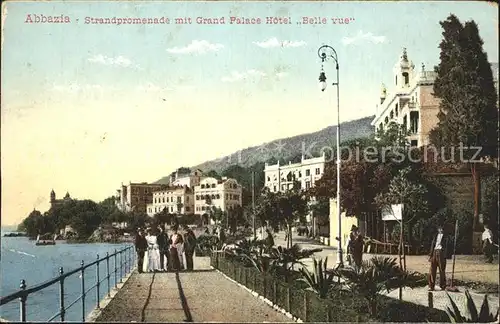 Abbazia Istrien Strandpromenade Grand Palace Hotel Belle vue / Seebad Kvarner Bucht /Primorje Gorski kotar