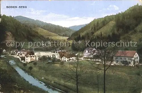 Boden Steg Gesamtansicht Partie am Fluss / Steg Toesstal /Bz. Hinwil