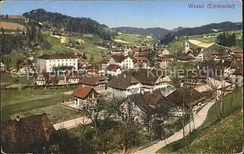 Wasen Emmental BE Ortsansicht mit Kirche / Wasen /Bz. Trachselwald