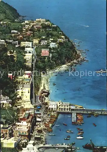 Capri Von der grossen Kueste gesehen / Golfo di Napoli /Napoli