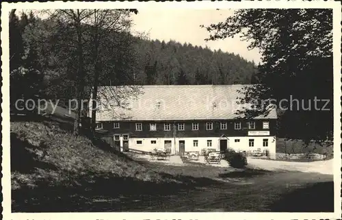 Poebeltal Gaststaette Wahlsmuehle Kat. Schmiedeberg Osterzgebirge