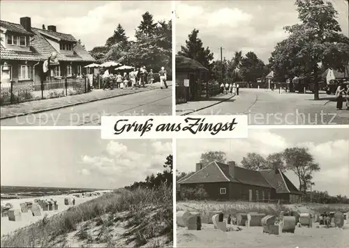 Zingst Ostseebad Dorfstrasse Strandpartien Kat. Zingst Darss