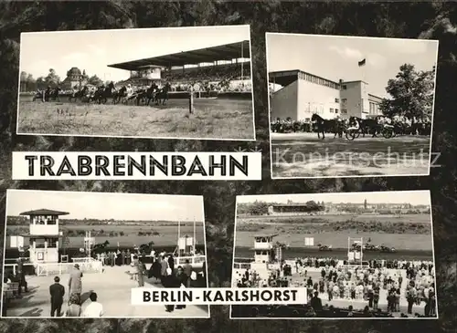 Karlshorst Lichtenberg Trabrennbahn Teilansichten Kat. Lichtenberg Berlin