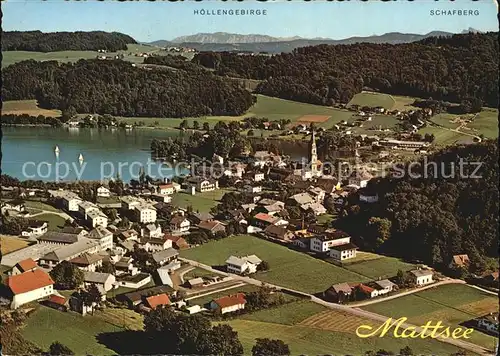 Mattsee Salzburg Niedertrumersee Fliegeraufnahme Kat. Mattsee