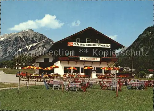 Pertisau Achensee Cafe Konditorei Einwaller  Kat. Eben am Achensee