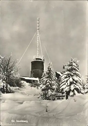 Grosser Inselsberg Berggasthof St?hr im Winter Kat. Deutschland