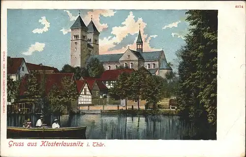 Klosterlausnitz Klosterteich mit Kirche