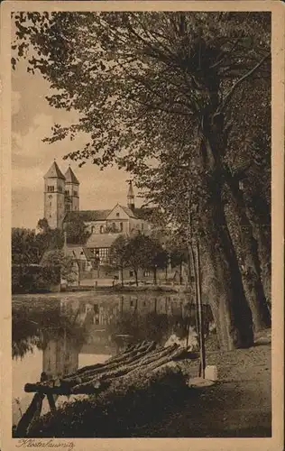 Klosterlausnitz Klosterteich mit Kirche