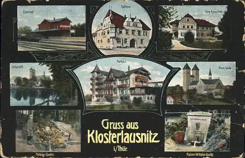 Klosterlausnitz Bahnhof u.Kaiser Wilhelm Quelle