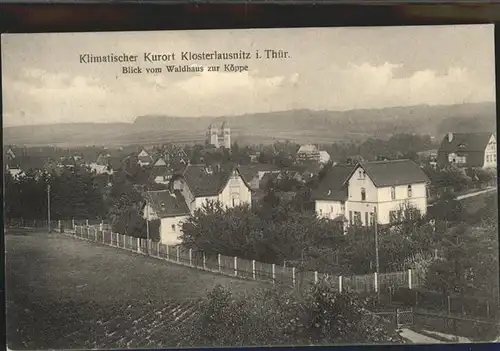 Klosterlausnitz Blick vom Waldhaus zur Koeppe