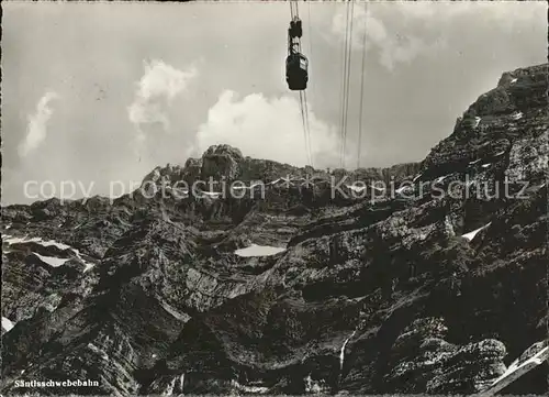 Foto Gaberell J. Nr. 34650 Seilbahn Saentis / Fotografie /