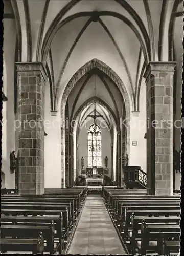 Iburg Teutoburger Wald Kath. Kirche Innesansicht Kat. Hoerstel