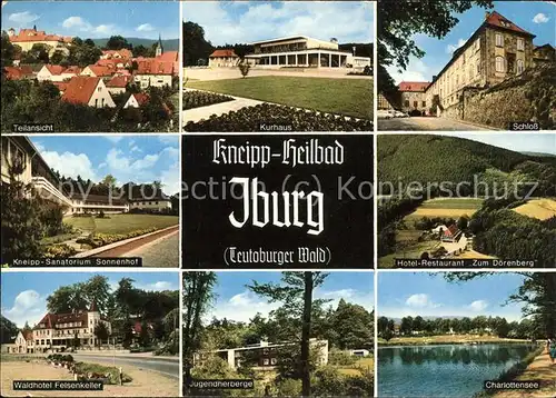 Iburg Teutoburger Wald Charlottensee Sanatorium Sonnenhof Kurhaus Schloss Waldhotel Felsenkeller Kat. Hoerstel